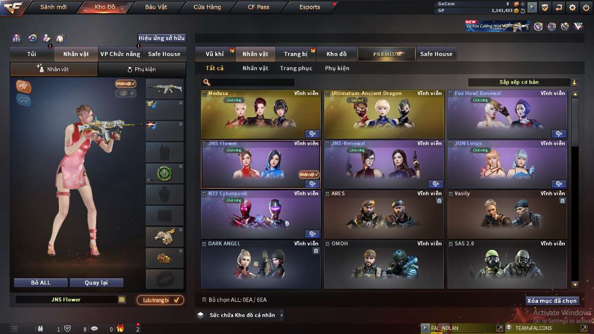 shop acc cf uy tin gia re